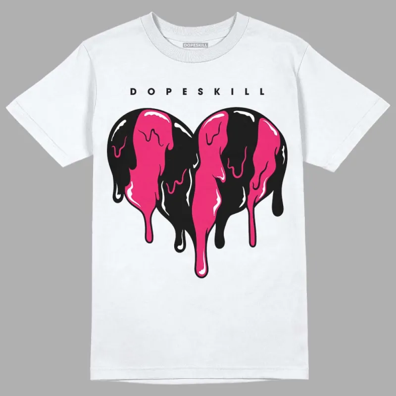 Dunk Obsidian Fierce Pink DopeSkill T-Shirt Slime Drip Heart Graphic sold by DopeSkill