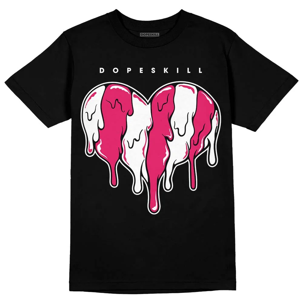 Dunk Obsidian Fierce Pink DopeSkill T-Shirt Slime Drip Heart Graphic sold by DopeSkill product image thumbnail 2