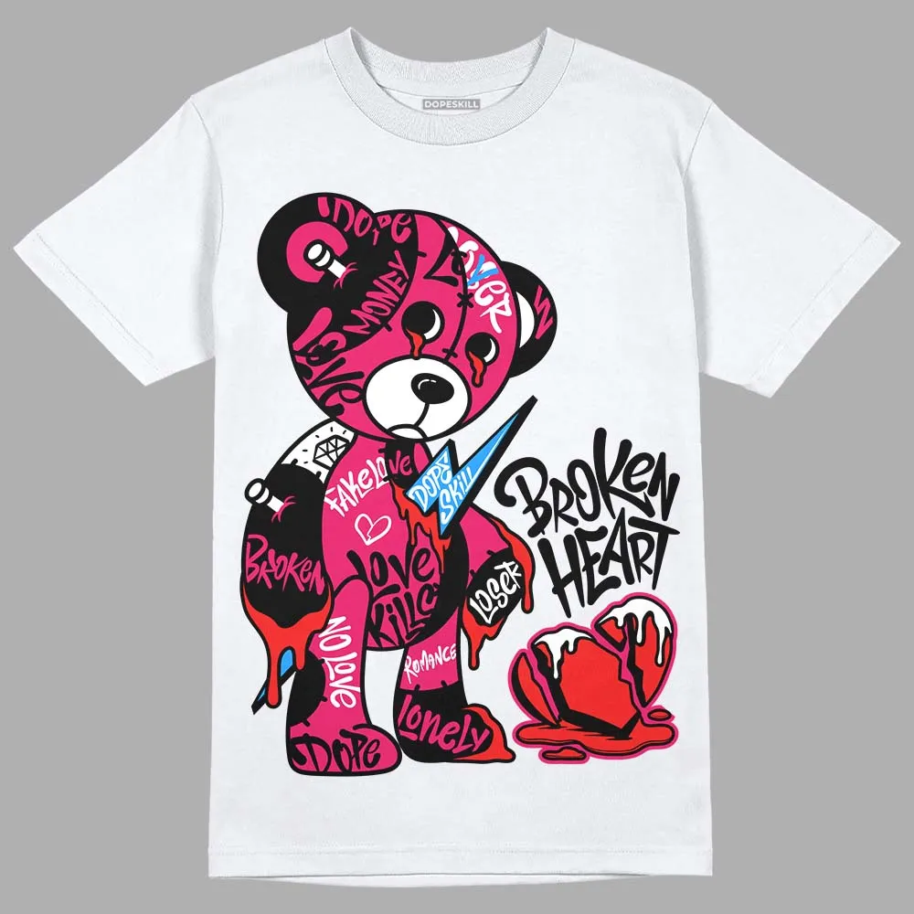 Dunk Obsidian Fierce Pink DopeSkill T-Shirt Broken Heart Graphic sold by DopeSkill