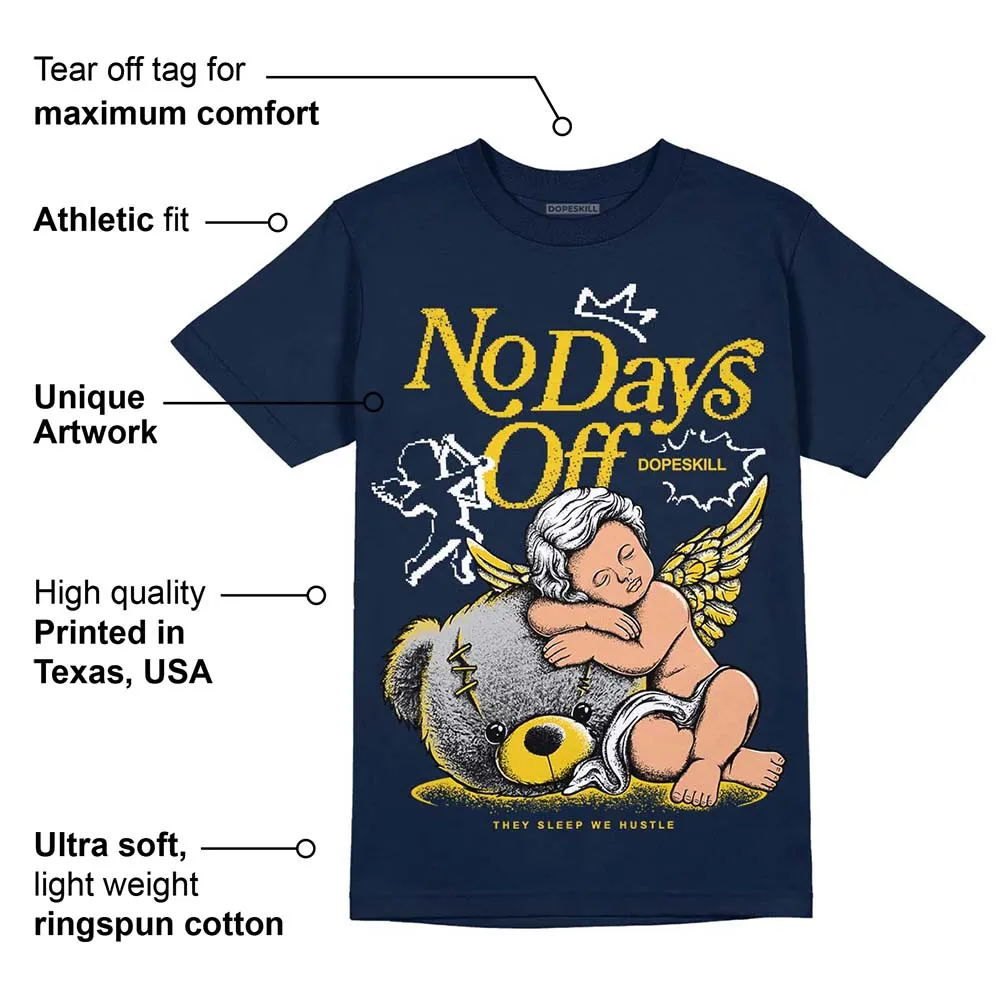Michigan Dunks DopeSkill Midnight Navy T-Shirt New No Days Off Graphic sold by DopeSkill product image thumbnail 2