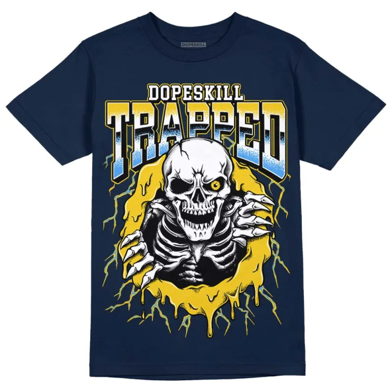 Michigan Dunks DopeSkill Midnight Navy T-Shirt Trapped Halloween Graphic sold by DopeSkill