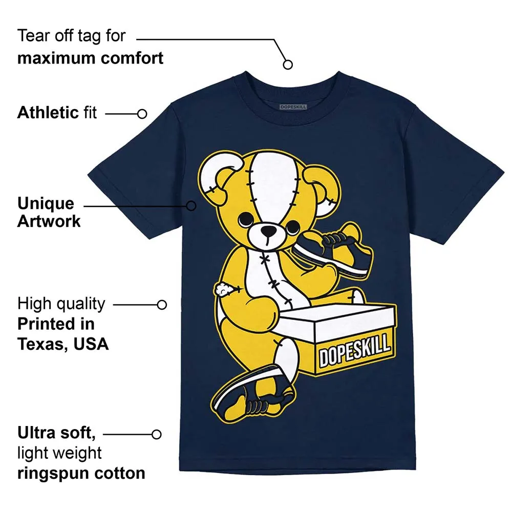 Michigan Dunks DopeSkill Midnight Navy T-Shirt Sneakerhead BEAR Graphic sold by DopeSkill product image thumbnail 2