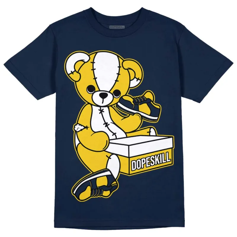 Michigan Dunks DopeSkill Midnight Navy T-Shirt Sneakerhead BEAR Graphic sold by DopeSkill