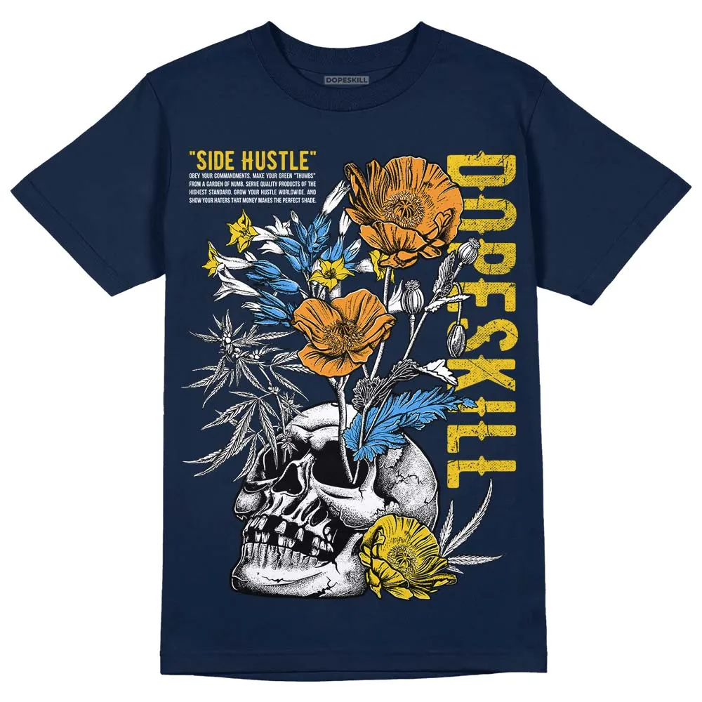 Michigan Dunks DopeSkill Midnight Navy T-Shirt Side Hustle Graphic sold by DopeSkill