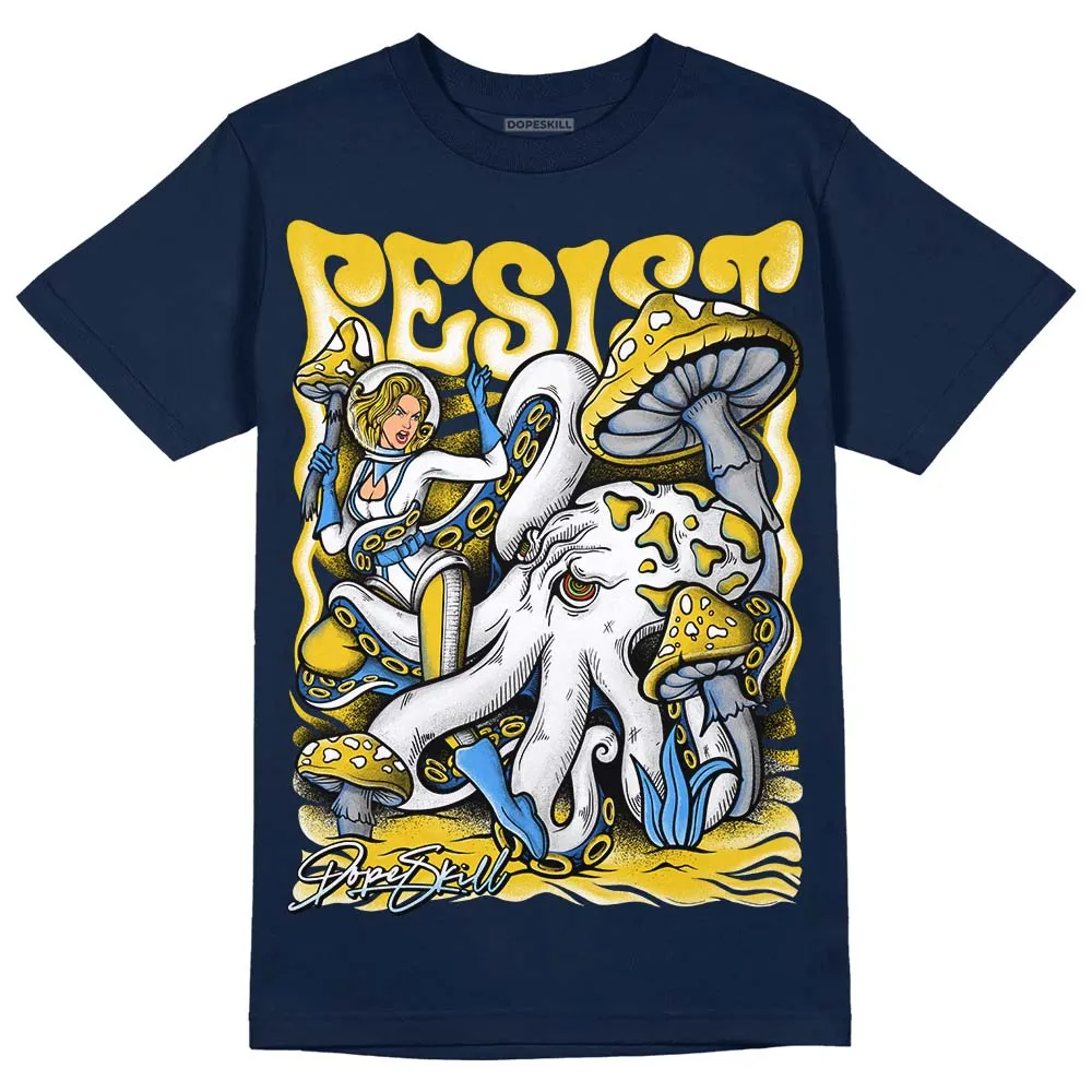 Michigan Dunks DopeSkill Midnight Navy T-Shirt Resist Graphic sold by DopeSkill