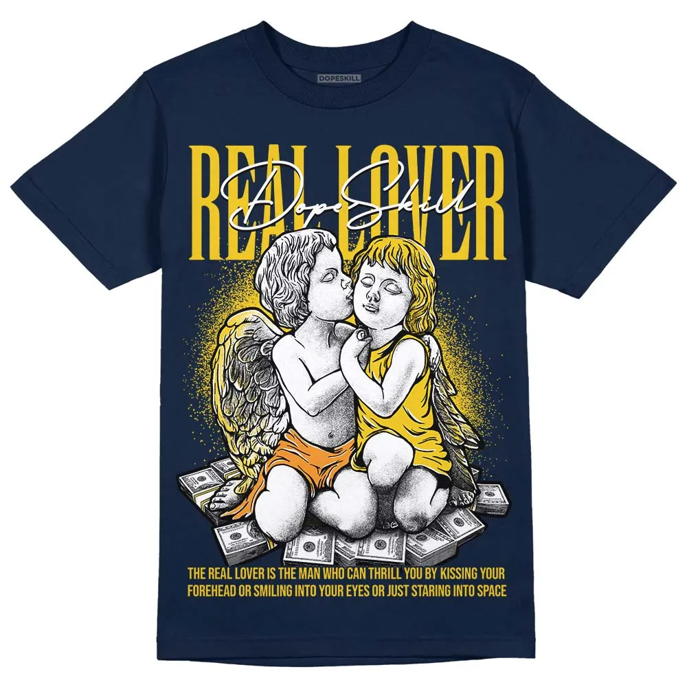Michigan Dunks DopeSkill Midnight Navy T-Shirt Real Lover Graphic sold by DopeSkill