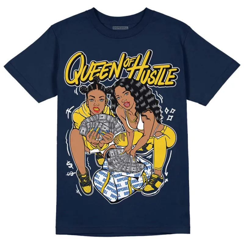 Michigan Dunks DopeSkill Midnight Navy T-Shirt Queen Of Hustle Graphic sold by DopeSkill