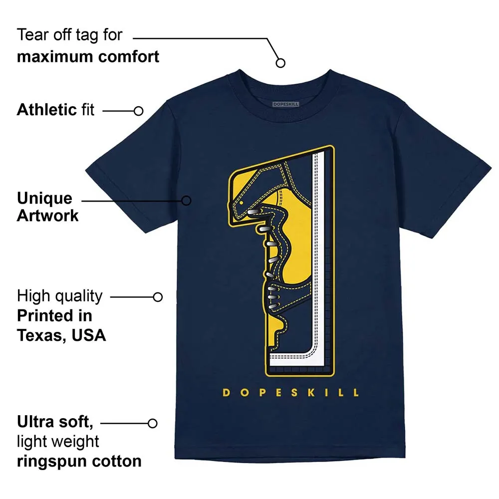Michigan Dunks DopeSkill Midnight Navy T-Shirt No.1 Graphic sold by DopeSkill product image thumbnail 2