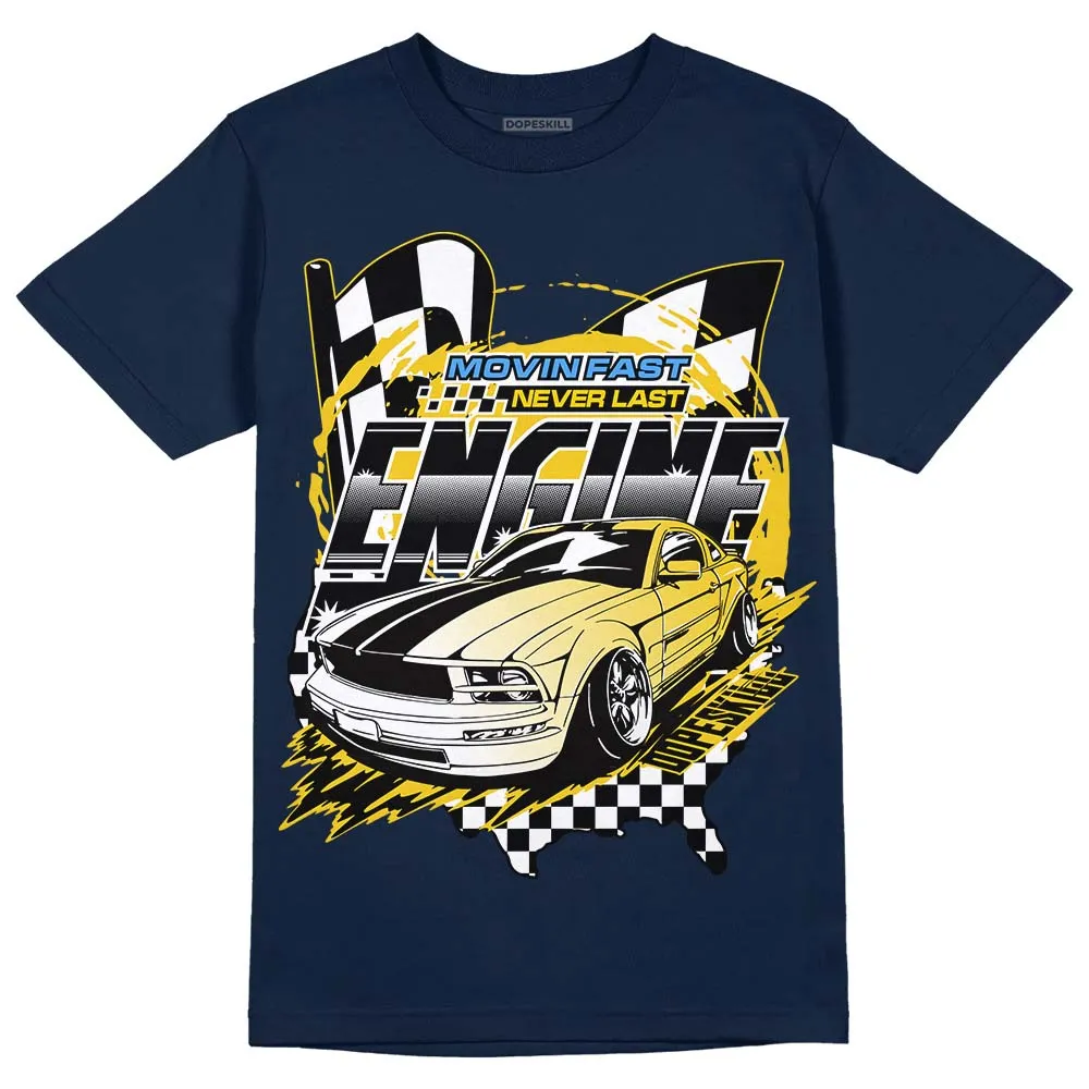 Michigan Dunks DopeSkill Midnight Navy T-Shirt ENGINE Tshirt Graphic sold by DopeSkill