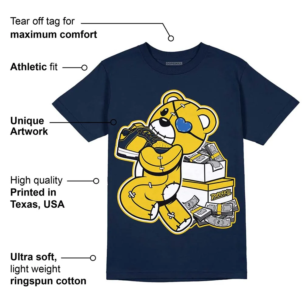Michigan Dunks DopeSkill Midnight Navy T-Shirt Bear Steals Sneaker Graphic sold by DopeSkill product image thumbnail 2
