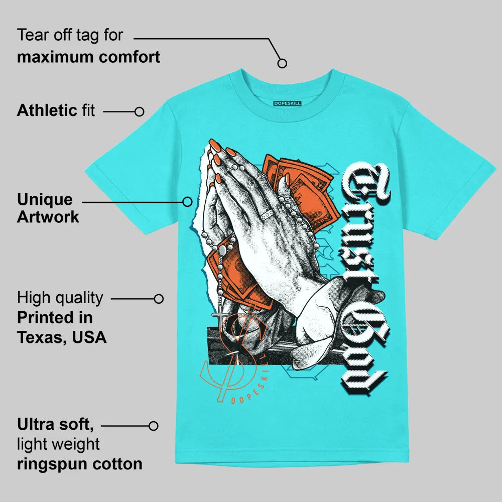Dunk Dolphins DopeSkill Tahiti Blue T-shirt Trust God Graphic sold by DopeSkill product image thumbnail 2