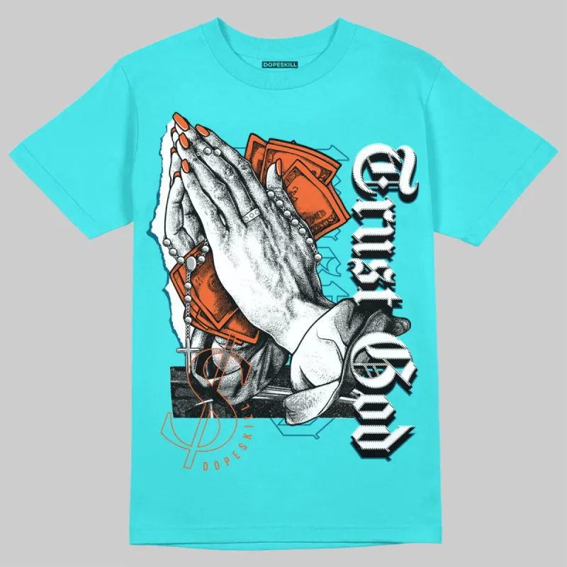 Dunk Dolphins DopeSkill Tahiti Blue T-shirt Trust God Graphic sold by DopeSkill