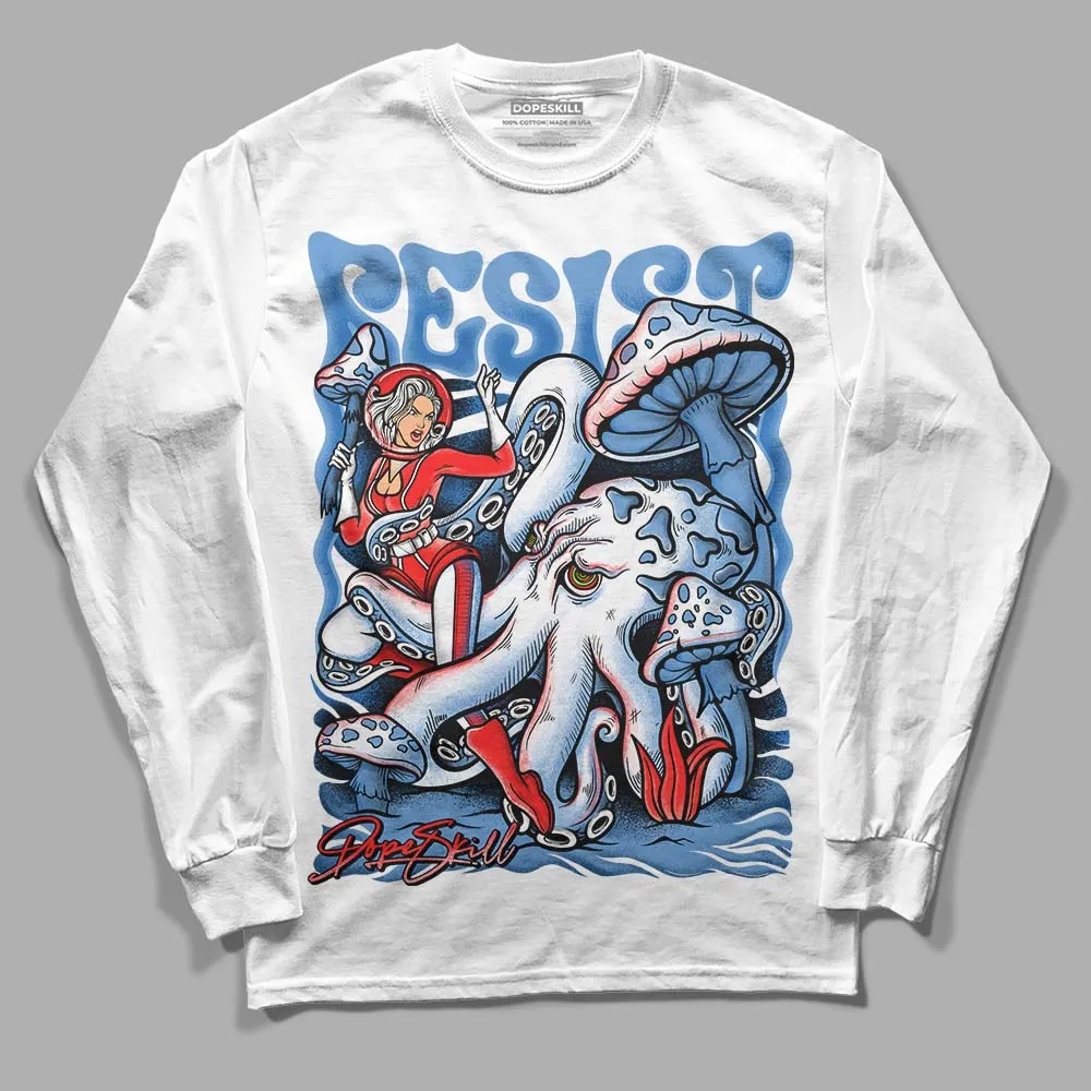 Dunk White Polar Blue DopeSkill Long Sleeve T-Shirt Resist Graphic sold by DopeSkill