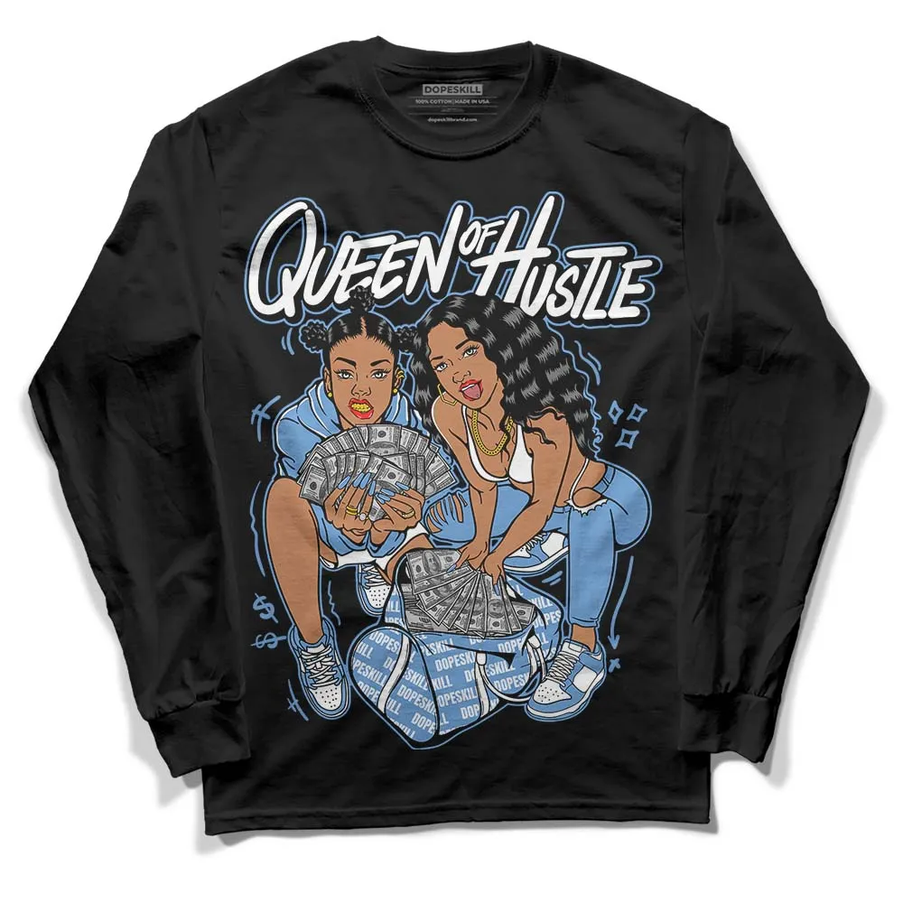 Dunk White Polar Blue DopeSkill Long Sleeve T-Shirt Queen Of Hustle Graphic sold by DopeSkill product image thumbnail 2