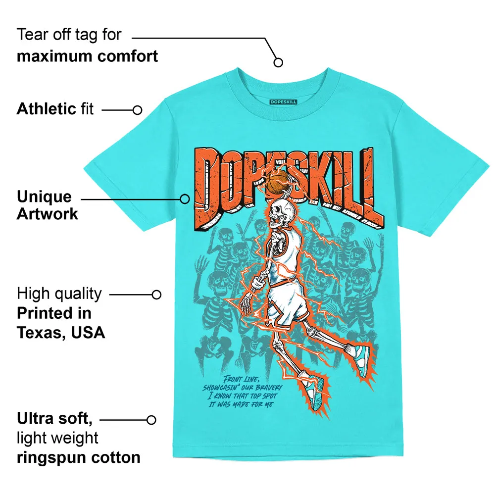 Dunk Dolphins DopeSkill Tahiti Blue T-shirt Thunder Dunk Graphic sold by DopeSkill product image thumbnail 2