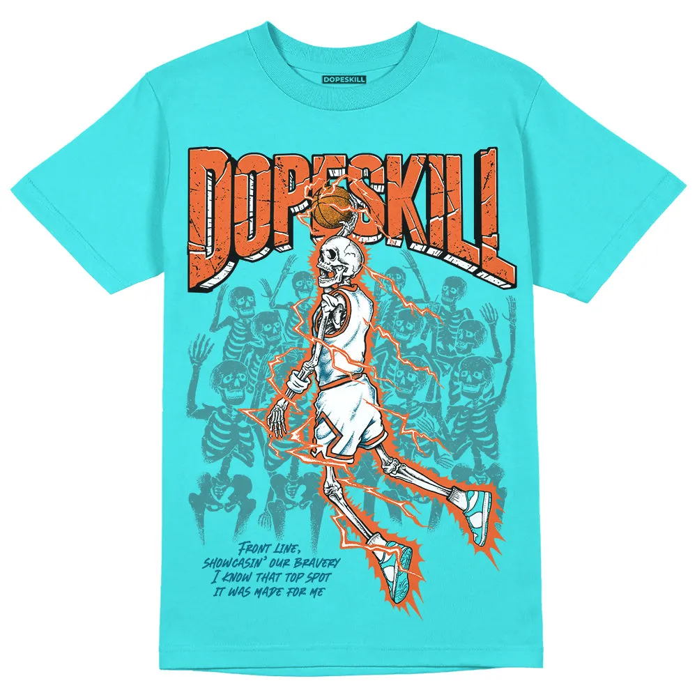 Dunk Dolphins DopeSkill Tahiti Blue T-shirt Thunder Dunk Graphic sold by DopeSkill