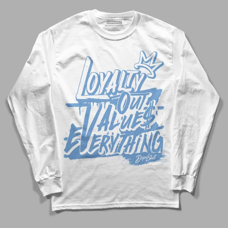 Dunk White Polar Blue DopeSkill Long Sleeve T-Shirt LOVE Graphic sold by DopeSkill