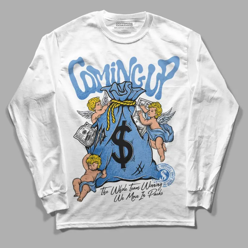 Dunk White Polar Blue DopeSkill Long Sleeve T-Shirt Money Bag Coming Up Graphic sold by DopeSkill