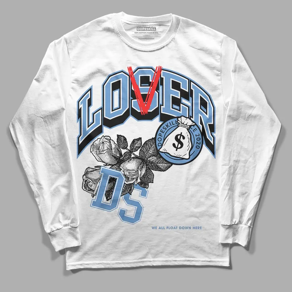 Dunk White Polar Blue DopeSkill Long Sleeve T-Shirt Loser Lover Graphic sold by DopeSkill