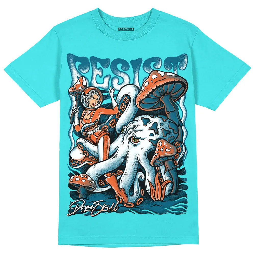 Dunk Dolphins DopeSkill Tahiti Blue T-shirt Resist Graphic sold by DopeSkill