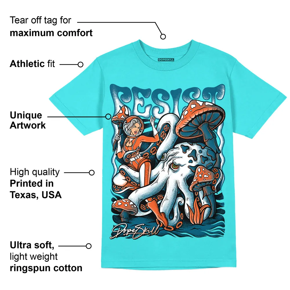 Dunk Dolphins DopeSkill Tahiti Blue T-shirt Resist Graphic sold by DopeSkill product image thumbnail 2