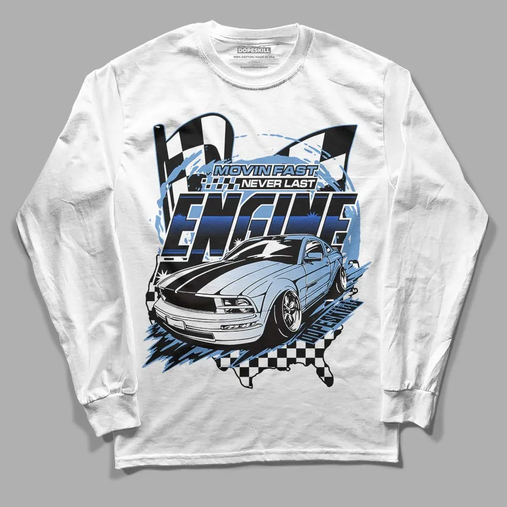 Dunk White Polar Blue DopeSkill Long Sleeve T-Shirt ENGINE Tshirt Graphic sold by DopeSkill