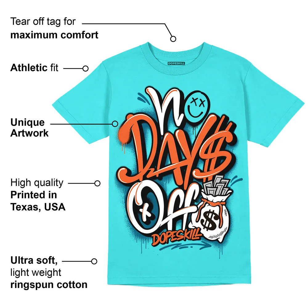 Dunk Dolphins DopeSkill Tahiti Blue T-shirt No Days Off Graphic sold by DopeSkill product image thumbnail 2