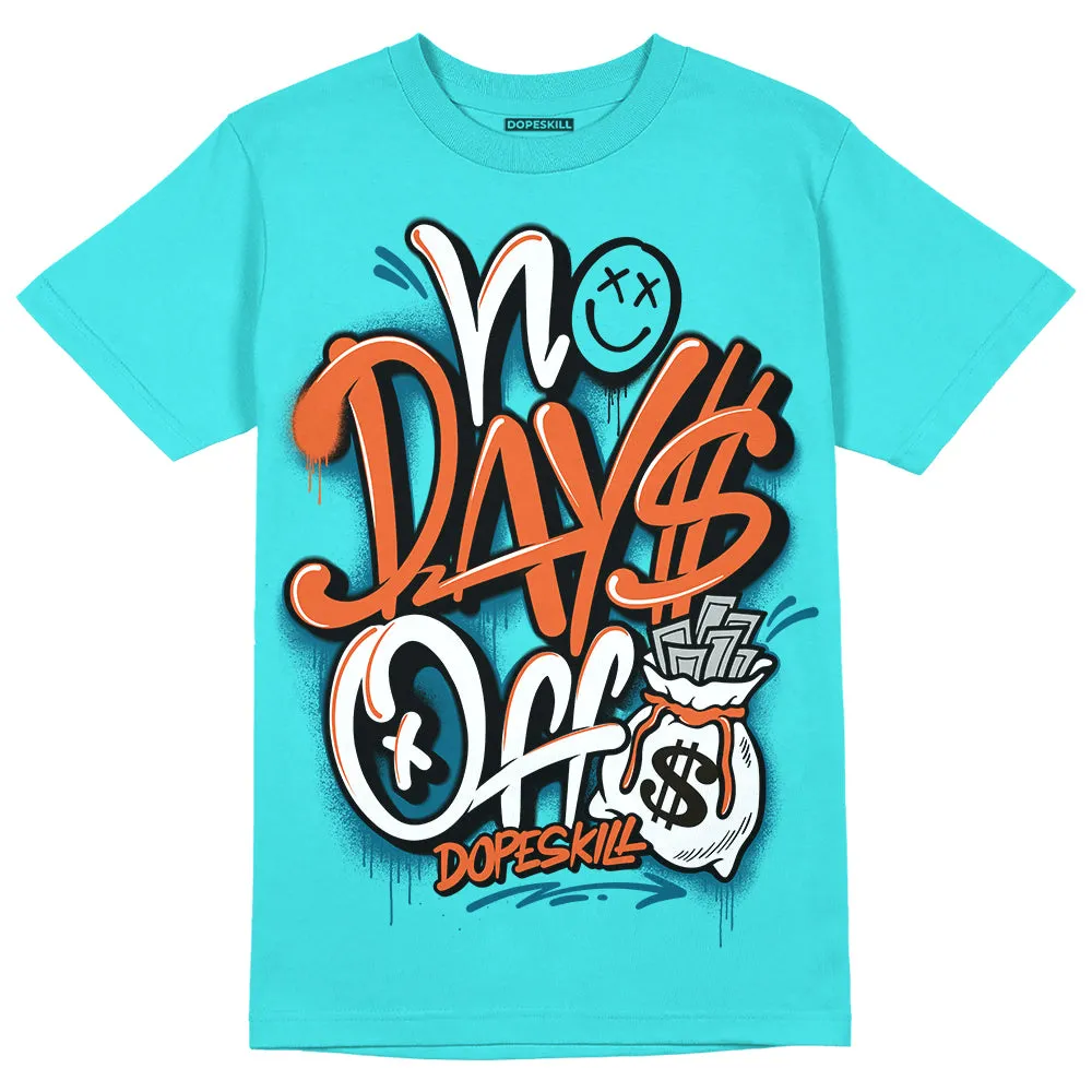 Dunk Dolphins DopeSkill Tahiti Blue T-shirt No Days Off Graphic sold by DopeSkill