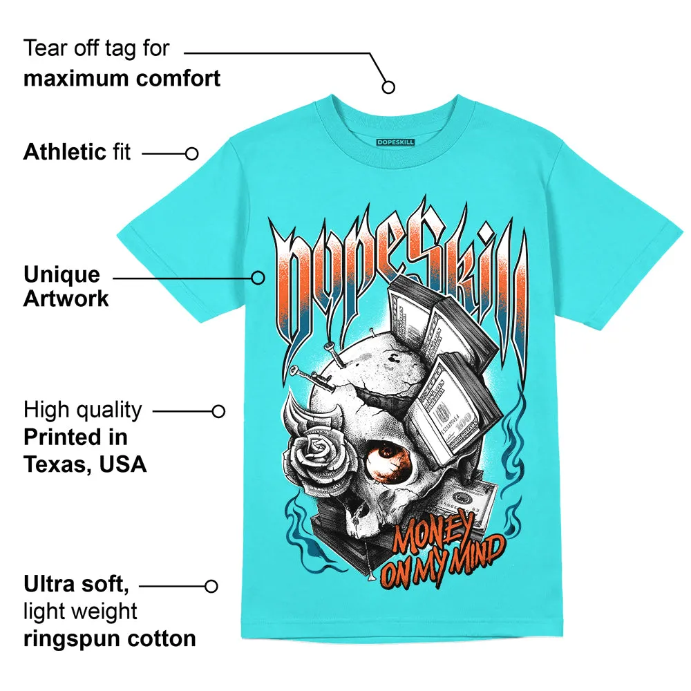 Dunk Dolphins DopeSkill Tahiti Blue T-shirt Money On My Mind Graphic sold by DopeSkill product image thumbnail 2