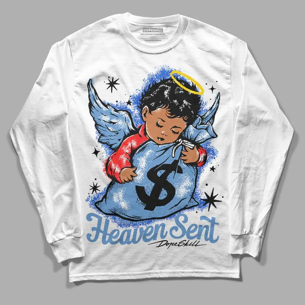 Dunk White Polar Blue DopeSkill Long Sleeve T-Shirt Heaven Sent Graphic sold by DopeSkill