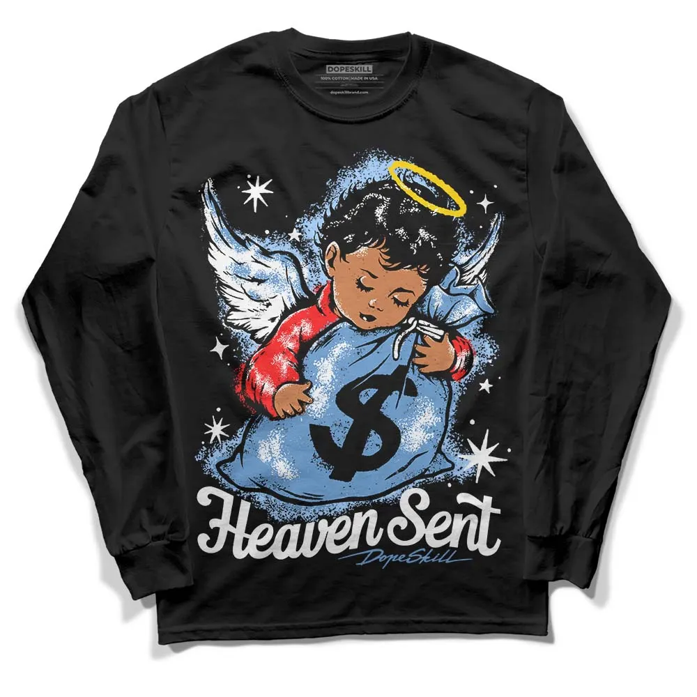 Dunk White Polar Blue DopeSkill Long Sleeve T-Shirt Heaven Sent Graphic sold by DopeSkill product image thumbnail 2