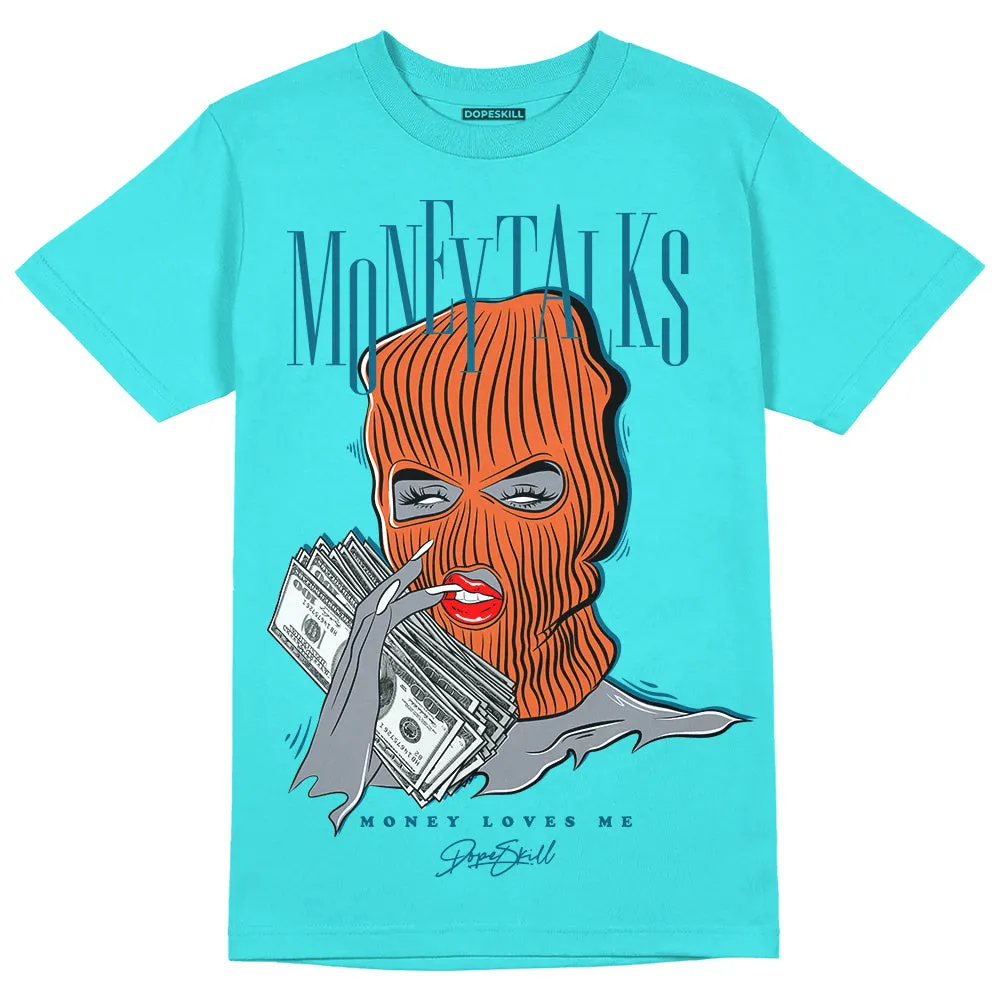 Dunk Dolphins DopeSkill Tahiti Blue T-shirt Money Talks Graphic sold by DopeSkill