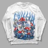 Dunk White Polar Blue DopeSkill Long Sleeve T-Shirt Chillin Graphic sold by DopeSkill
