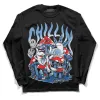 Dunk White Polar Blue DopeSkill Long Sleeve T-Shirt Chillin Graphic sold by DopeSkill