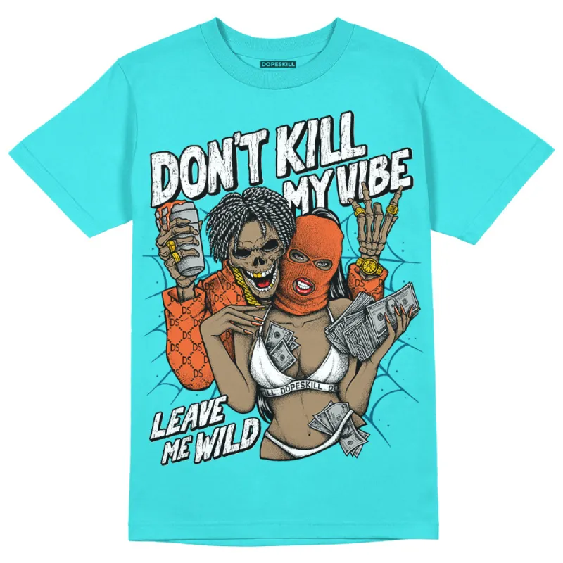 Dunk Dolphins DopeSkill Tahiti Blue T-shirt Don't Kill My Vibe Graphic sold by DopeSkill
