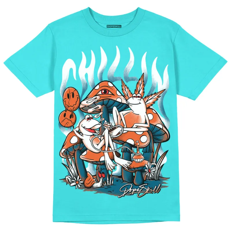 Dunk Dolphins DopeSkill Tahiti Blue T-shirt Chillin Graphic sold by DopeSkill