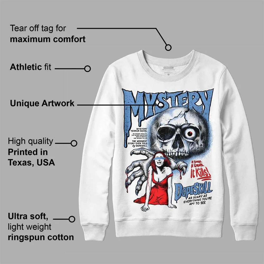 Dunk White Polar Blue DopeSkill Sweatshirt Mystery Ghostly Grasp Graphic sold by DopeSkill product image thumbnail 3