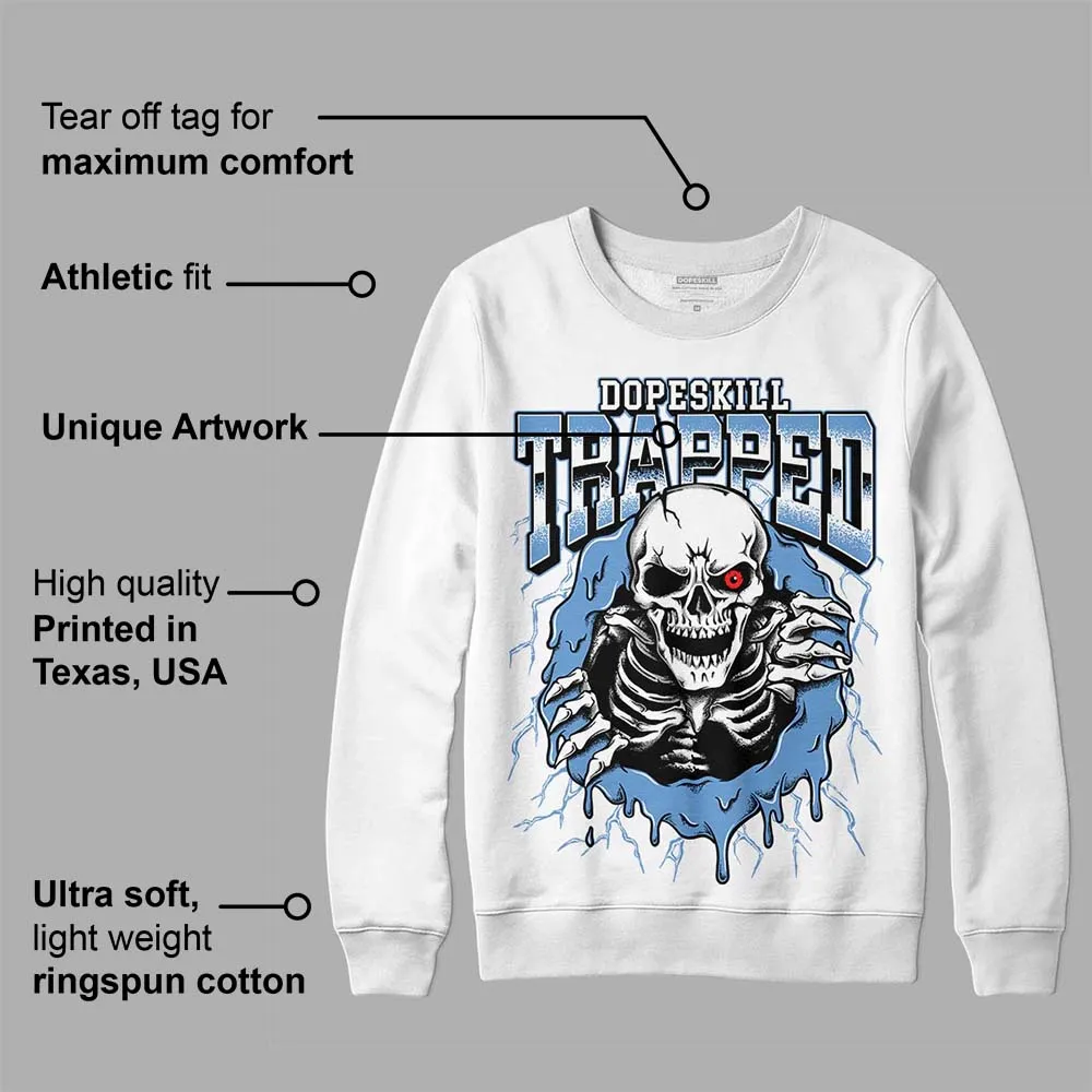 Dunk White Polar Blue DopeSkill Sweatshirt Trapped Halloween Graphic sold by DopeSkill product image thumbnail 3