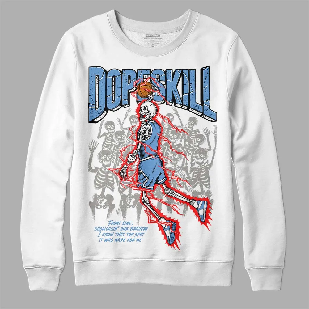 Dunk White Polar Blue DopeSkill Sweatshirt Thunder Dunk Graphic sold by DopeSkill