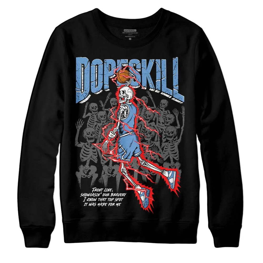 Dunk White Polar Blue DopeSkill Sweatshirt Thunder Dunk Graphic sold by DopeSkill product image thumbnail 2