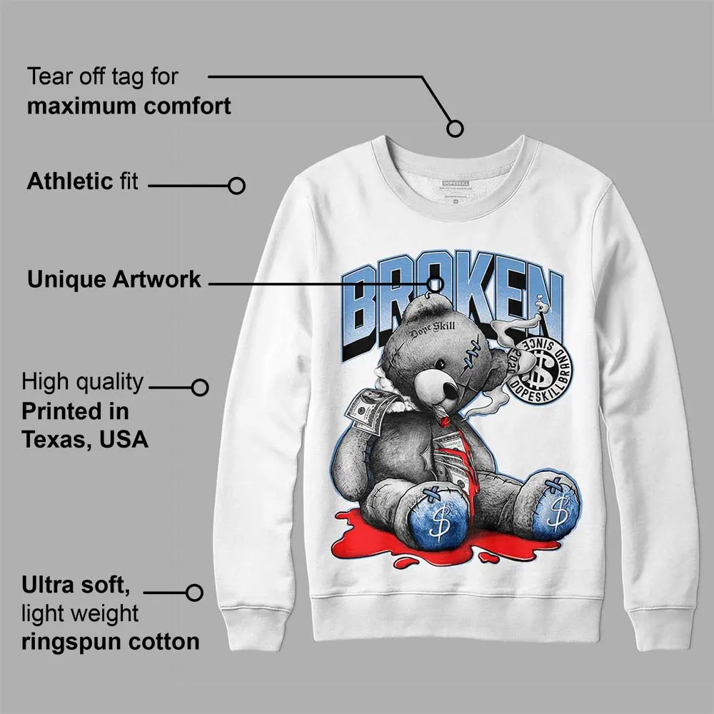 Dunk White Polar Blue DopeSkill Sweatshirt Sick Bear Graphic sold by DopeSkill product image thumbnail 3