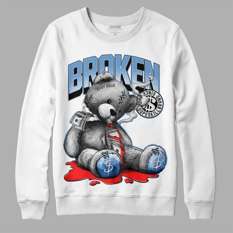 Dunk White Polar Blue DopeSkill Sweatshirt Sick Bear Graphic sold by DopeSkill