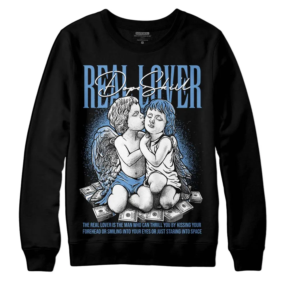 Dunk White Polar Blue DopeSkill Sweatshirt Real Lover Graphic sold by DopeSkill product image thumbnail 2