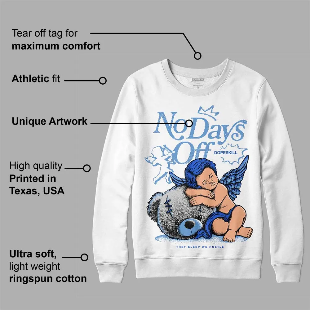Dunk White Polar Blue DopeSkill Sweatshirt New No Days Off Graphic sold by DopeSkill product image thumbnail 3