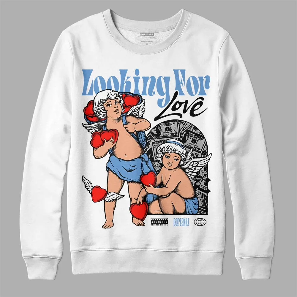 Dunk White Polar Blue DopeSkill Sweatshirt Looking For Love Graphic sold by DopeSkill