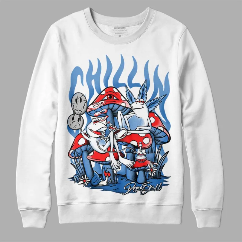 Dunk White Polar Blue DopeSkill Sweatshirt Chillin Graphic sold by DopeSkill