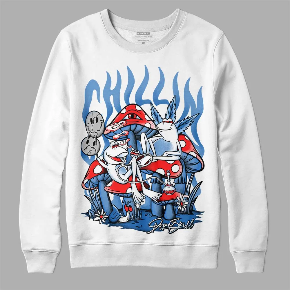 Dunk White Polar Blue DopeSkill Sweatshirt Chillin Graphic sold by DopeSkill