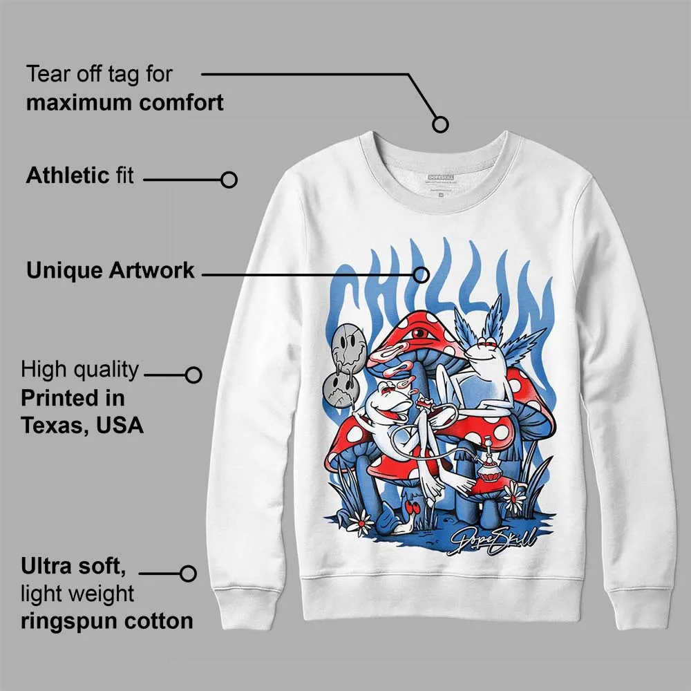 Dunk White Polar Blue DopeSkill Sweatshirt Chillin Graphic sold by DopeSkill product image thumbnail 3