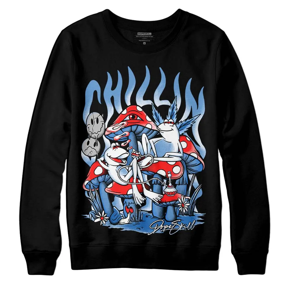 Dunk White Polar Blue DopeSkill Sweatshirt Chillin Graphic sold by DopeSkill product image thumbnail 2