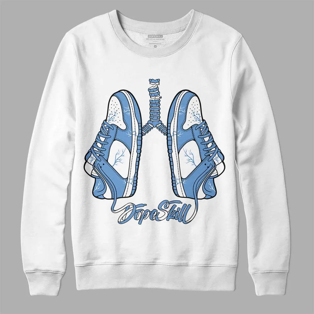 Dunk White Polar Blue DopeSkill Sweatshirt Breathe Graphic sold by DopeSkill